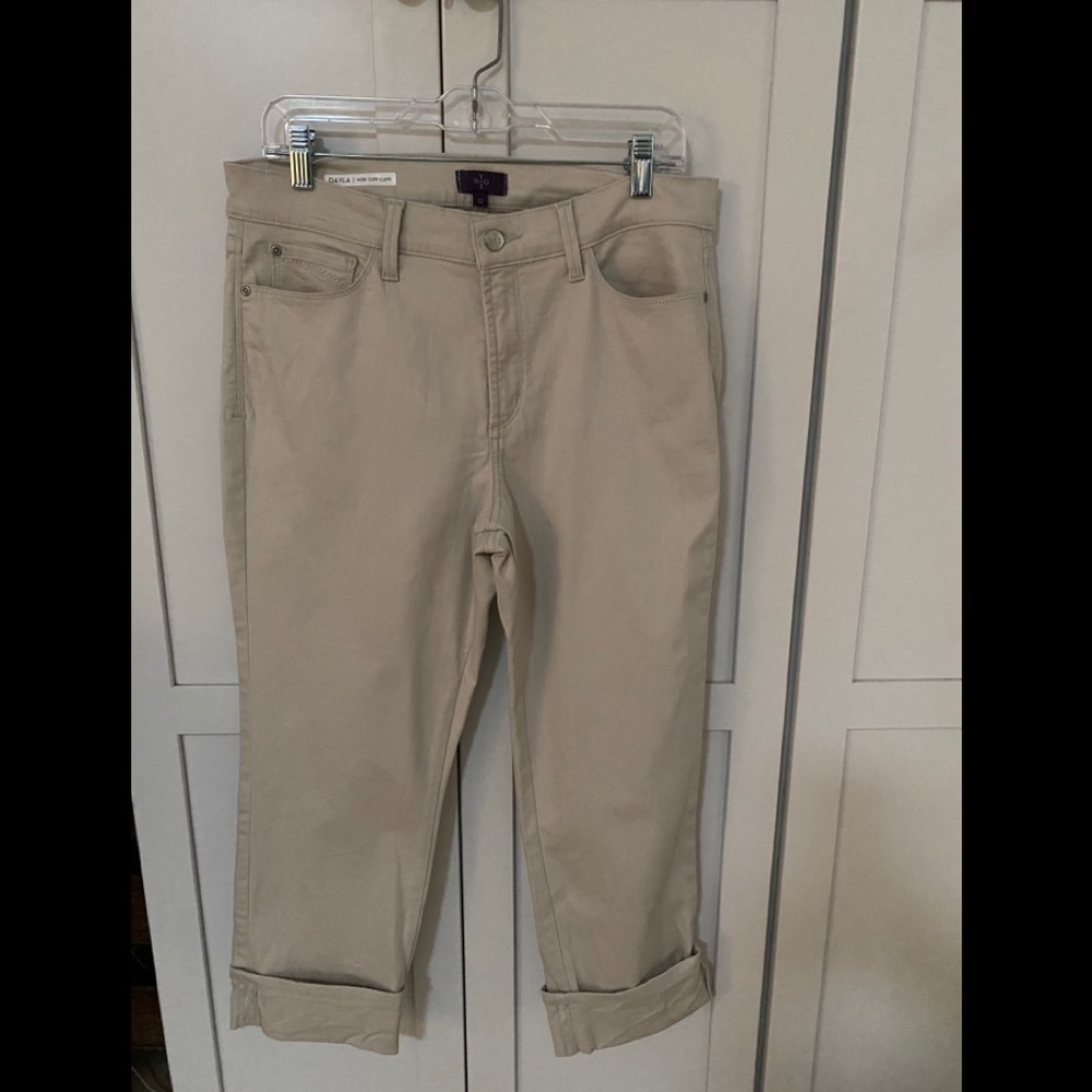 NYDJ Dayla Wide Cuff Capri Pants